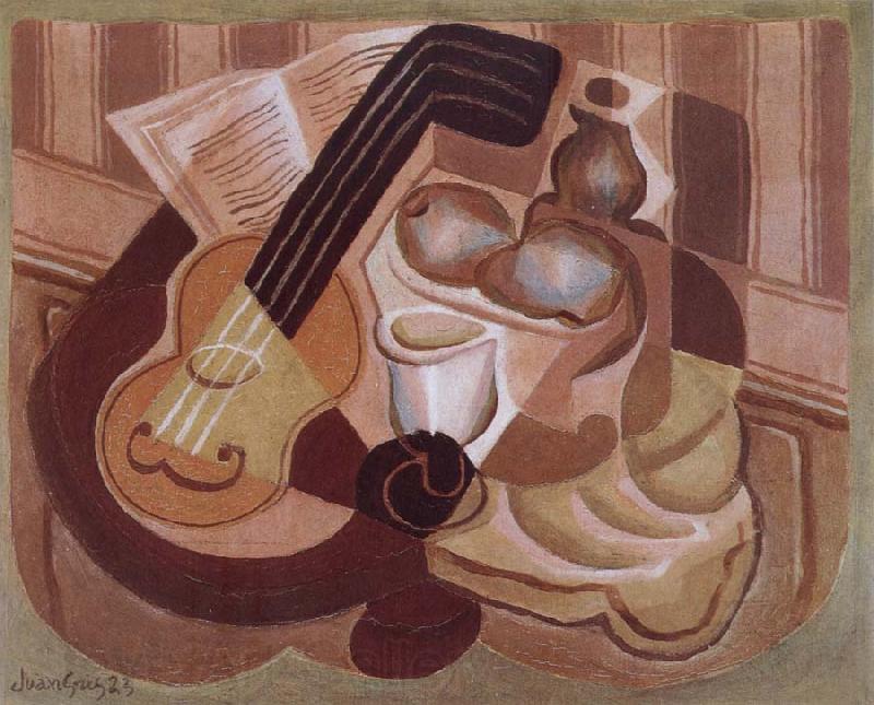 Juan Gris Single small round table Norge oil painting art